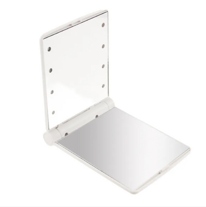 Portable Folding LED Makeup Mirror